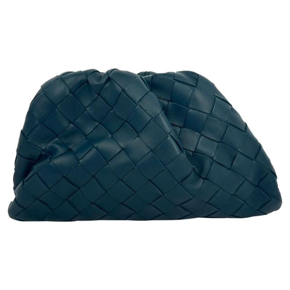 Bottega Veneta Intrecciato Nappa Mini Pouch in Turquoise Leather